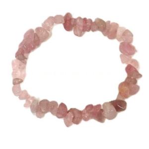 Rose Quartz Chip Bracelet