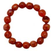 Fire Agate Free-Form Bead Bracelet