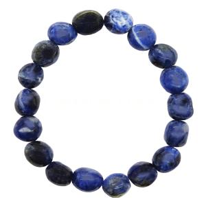 Sodalite Free-Form Bead Bracelet