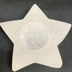 Selenite Star Candle Holder