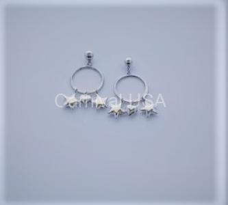 Sterling Silver Heart/Star Earrings