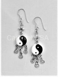 Sterling Silver Ying/Yang Earrings