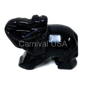 Black Obsidian Elephant