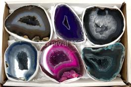 Agate Geodes (mixed Colors) Flat