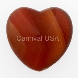 Carnelian Hand Held Heart