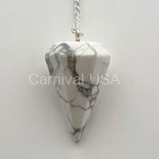 White Howlite Pendulum