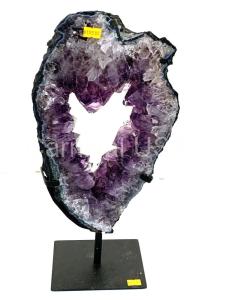 Amethyst Ring on Metal Stand