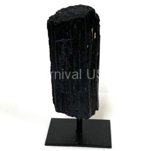 Black Tourmaline Log On Metal Base