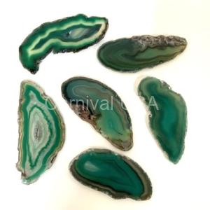 Agate Polished Slabs #0 Green