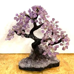 Amethyst Tree Bonsai Clay Trunk XXLG Size