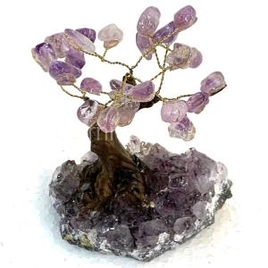 Amethyst Tree Bonsai Clay Trunk MED Size