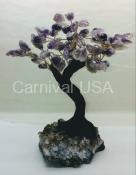 Amethyst Tree Bonsai Clay Trunk LG Size