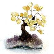 Citrine Tree Bonsai Clay Trunk MED Size