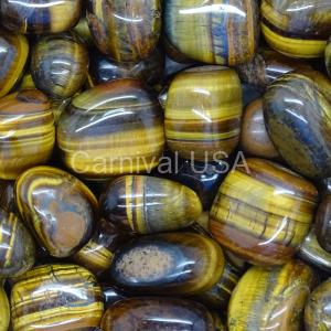 Gold Tiger ’s Eye Tumbled Stones