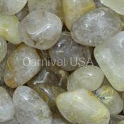 Rutilated Quartz Tumbled Stones