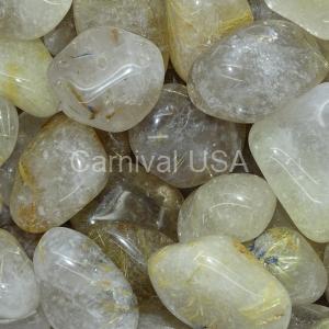 Rutilated Quartz Tumbled Stones