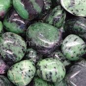 Ruby Zoisite Tumbled Stones